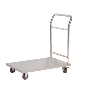 兆庭 不锈钢单层手推车单扶手600*400*850mm RCS-015-C 201
