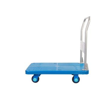 连和 超静轮不锈钢扶手固定式手推车超静轮 150kg，720*490*855mm PLA150ST