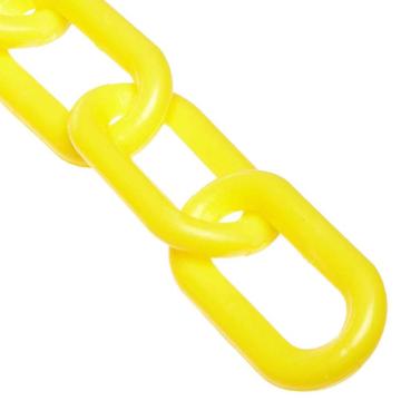 功成狮 黄色塑料警示链条 路锥隔离链条 长1米 直径6mm (10个/包） GSSC0173