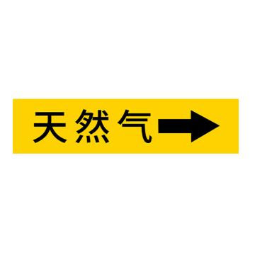 安赛瑞 国标反光膜管道标识贴 40×200 聚苯乙烯反光材质 （天然气） EA100030