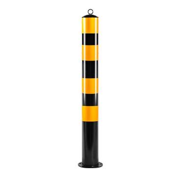 伏兴 钢管警示柱隔离柱防撞铁立柱，100cm，固定款管径114mm壁厚2mm C1403