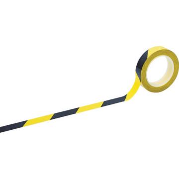 绿十字 清洁室用标线胶带 黄/黑 HCP-25TR 25mm宽×33m PET+PVC 259036