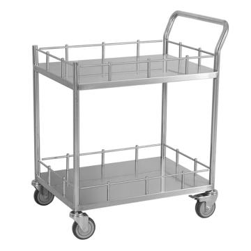 兆庭 不锈钢双层医用推车长宽高700*480*900mm RCS-L021-B 201