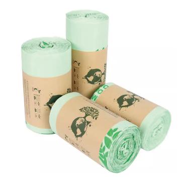 Blive 全生物降解垃圾袋414*559mm，3.4丝，100个/卷，100%生物可降解，手提，淡绿色 BL-DG-GN-414*559