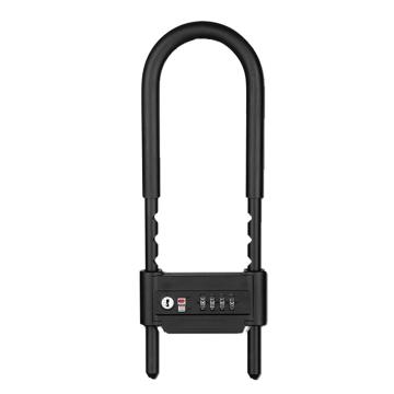 炬芯 U型玻璃门密码锁 可用钥匙找回密码 锁定范围16-27cm UYC350