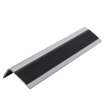 安赛瑞 L型自粘楼梯防滑条5cm*2.5cm*1m PVC黑色灰底 5根起订 EA100658