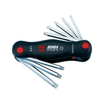 伍尔特 折叠内六角花形扳手套装T9-T40 07153670