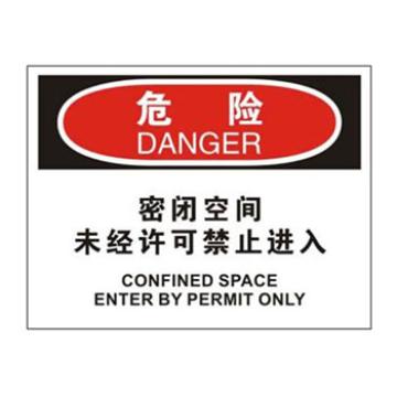 Blive 进入许可类危险标识危险-当设备运转时禁止进入，1mm铝板，250×315mm BL-AL-33050