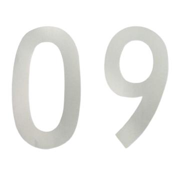 安赛瑞 1“ 反光数字标识-字高1”，银白色，自粘性反光材料，共100片，包含0-9各10片 34606