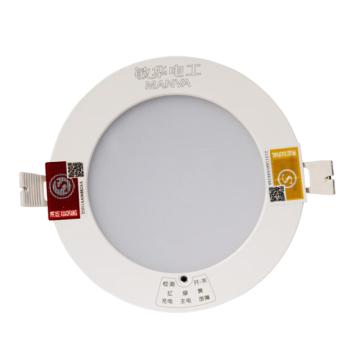 敏华电工 5寸消防筒灯，220v，断电保持照明90分钟 E12W1158