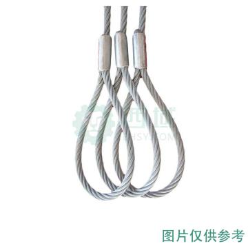 巨力 压制钢丝绳索具(麻芯) 光面有油WBF118*10m