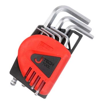 JETECH/捷科 球头镀铬标准内六角扳手套装1.5-6mm，7件套 BS-C7，023107
