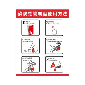 卡威 消防卷管软盘使用方法250×315mm，自粘性乙烯 KVSI0163