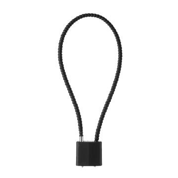 炬芯 钢丝绳挂锁 通开 锁体宽33mm 钢缆长度38cm QCL385A