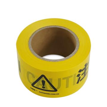 安赛瑞 警示隔离带-CAUTION，无粘性PE材质，70mm×130m 11109