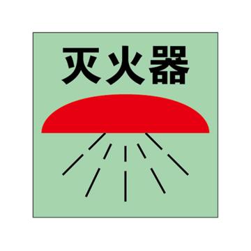 安赛瑞 船用IMO安全标识-灭火器，自发光板，150×150mm 21030
