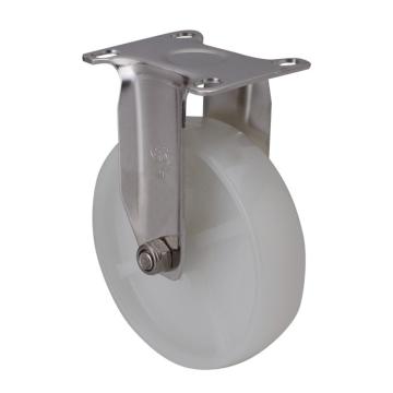 易得力 定向尼龙(PA)脚轮脚轮不锈钢轻型4寸90kg S34704-S344-23