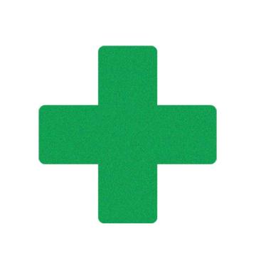 SAFEWARE 5s四角定位，地面防滑磨砂定位标示贴，1x3cm，绿色+型 1H01166