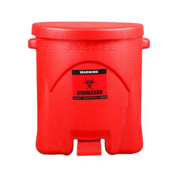 SYSBEL/西斯贝尔 生化垃圾桶红色 14G/52.9L 内部尺寸510×410mm WA8109600