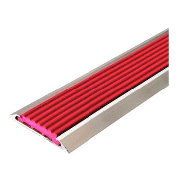 Raxwell 铝合金楼梯防滑条平板-红色，宽50mmx厚1mm，长度：1.5m RSSA0056