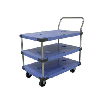 南星 单把手固定式微音防滑3层手推车300KG，900*600*995mm DSK-302T