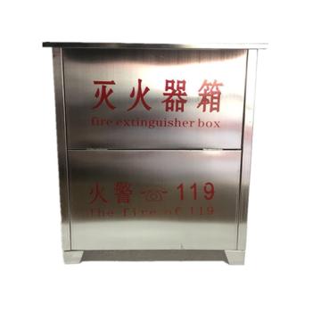 蓝消 干粉不锈钢灭火器箱，4Kg×2，厚1.0mm（±0.15mm），（仅限内蒙古个别城市） 56×37×17cm