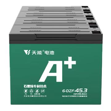 天能 电动车铅酸蓄电池原6-EVF-45.3，现6-FM-52（不含安装，价格为整箱） A+系列48v45.3ah升级为48v52ah（4只/箱）
