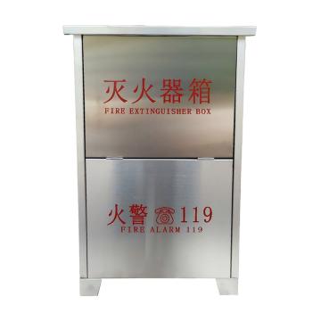 蓝消 二氧化碳灭火器箱，890*480*240mm MT/BE7*2-201不锈钢0.8mm