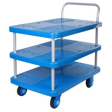 连和 超静轮三层手推车825X500mm 250kg PLA250-T3