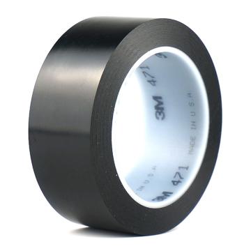 3M 聚氯乙烯胶带，60mm×33m，黑色，471 471-60mm×33m-黑