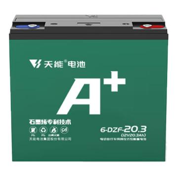 天能 蓄电池12V20.3Ah 4块一套 6-DZF-20升级 为6-DZF-20.3