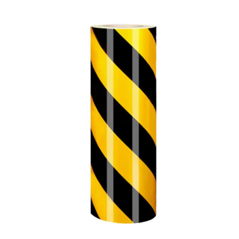 月桐 反光警示胶带40cm×45.7m 黄黑斜纹 YT-XJD07