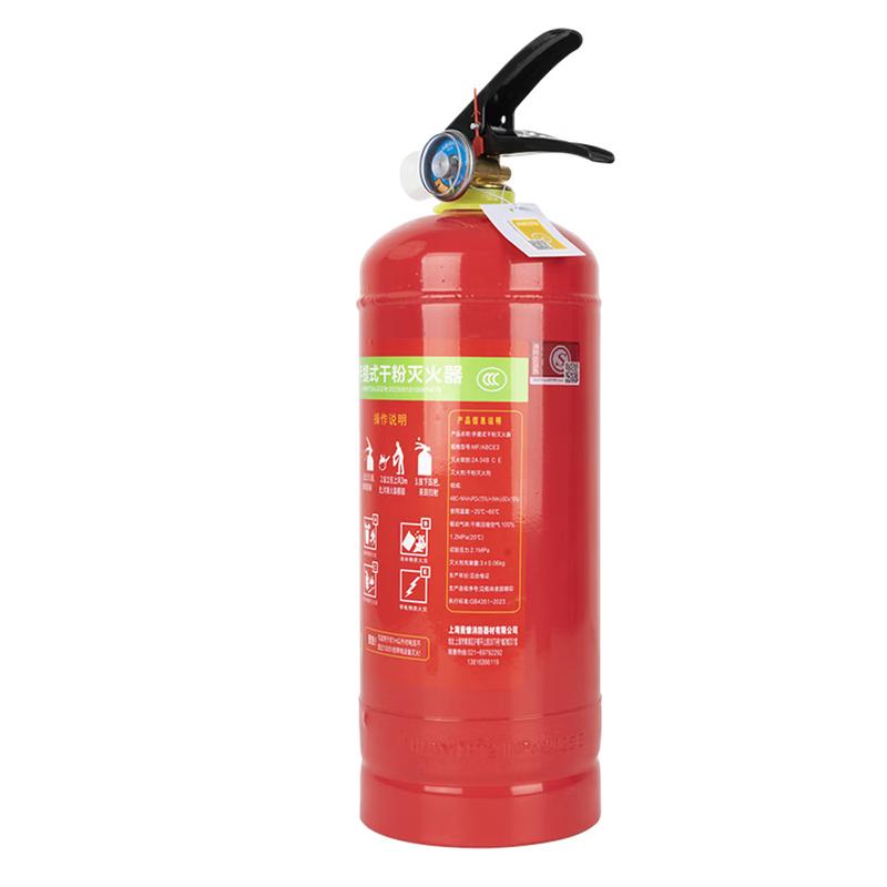 先科 手提式干粉灭火器 新国标（GB4351-2023）灭火等级2A、34B C E MF/ABCE3