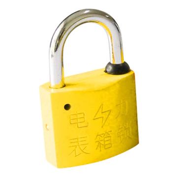 炬芯 塑钢电力表箱锁，型号：P35202A 黄色通开 锁体宽35mm锁钩净高20mm 每10把配1个钥匙 P35202A