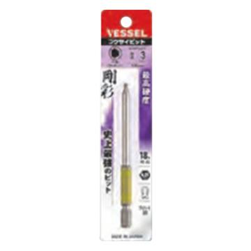 威威 1/4"(6.35mm)六角柄球头内六角刚彩批头H3×100mm GSBP030S/4907587 336903