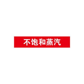 安赛瑞 管道标识-不饱和蒸汽，自粘性乙烯表面覆膜，红底白字，50×250mm 15136