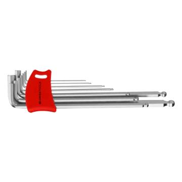 PB SWISS TOOLS 加长球头内六角扳手套装，艾伦扳手 内六方扳手 拐杖扳手9件套 PB 212.LDH-10