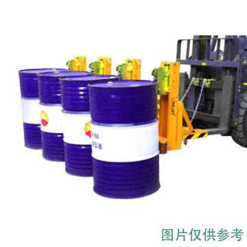 鹰力 叼扣式重型四油桶四夹具载重（Kg）：2000，叉车专用属 鹰力DG2000A