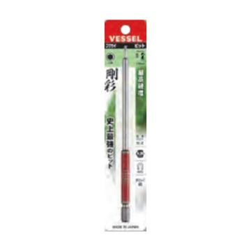 威威 1/4"(6.35mm)六角柄内六角刚彩批头H2×150mm GSH020L/4907587 336804