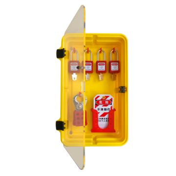 都克 四锁锁具站标配4把挂锁 3把六联锁具 12张警示吊牌 238×75×40mm S41B