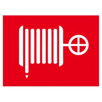 鸿依帆 电力安全标识，厚0.7mm 消防水带图形标识-不锈钢雕刻烤漆-350*300