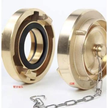 蓝消 DN65管牙接口，DN65闷盖 全铜