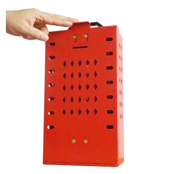 都克 壁挂便携式多孔锁具箱内置12个挂钩 提供14人上锁 190×90×330mm B13