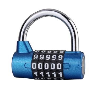 罕码 U型5位密码锁(短梁)蓝色 HMLK3128Blu