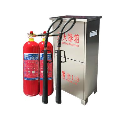 卡威 二氧化碳灭火器套装（含2具蓝消品牌灭火器），800*450*240mm，MT/BE5*2-304不锈钢1.0mm KVSN0259