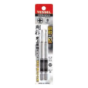 威威 1/4"（6.35mm）六角柄单头刚彩十字批头，2支/包PH0×100mm GS160100/4907587 336316