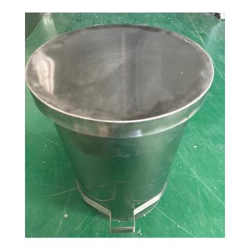 武汉智勤 垃圾桶316不锈钢脚踏式圆形危废 桶高445mm 直径295mm