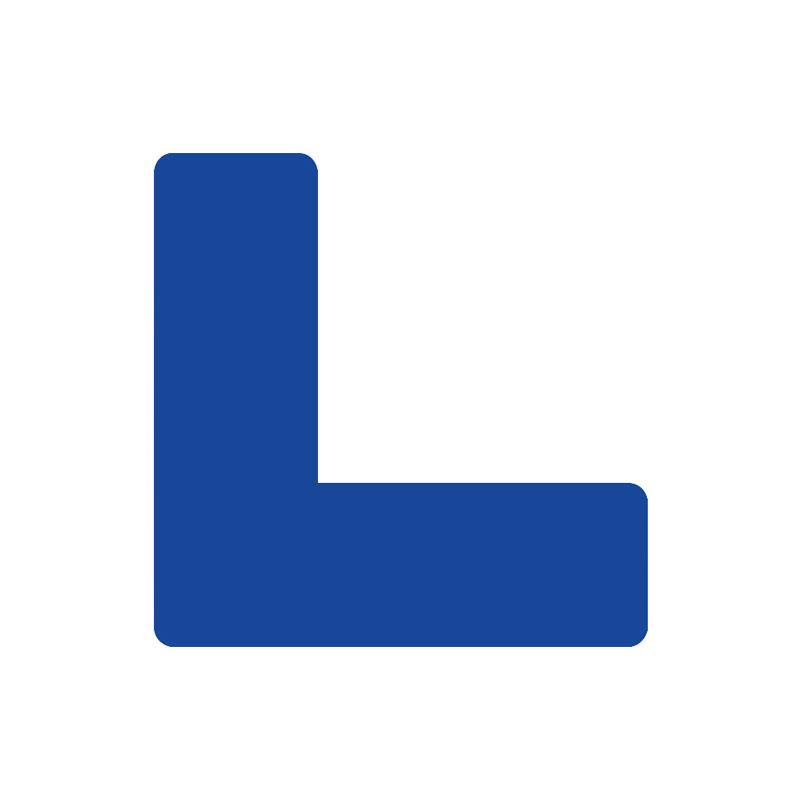VRK PVC磨砂5S管理地面定位贴15cm*5cm*1.1mm厚 蓝色L型