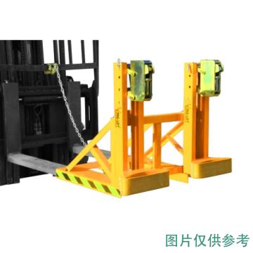 鹰力 叼扣式重型双油桶双夹具载重（Kg）：1000，叉车专用属 鹰力DG1000A