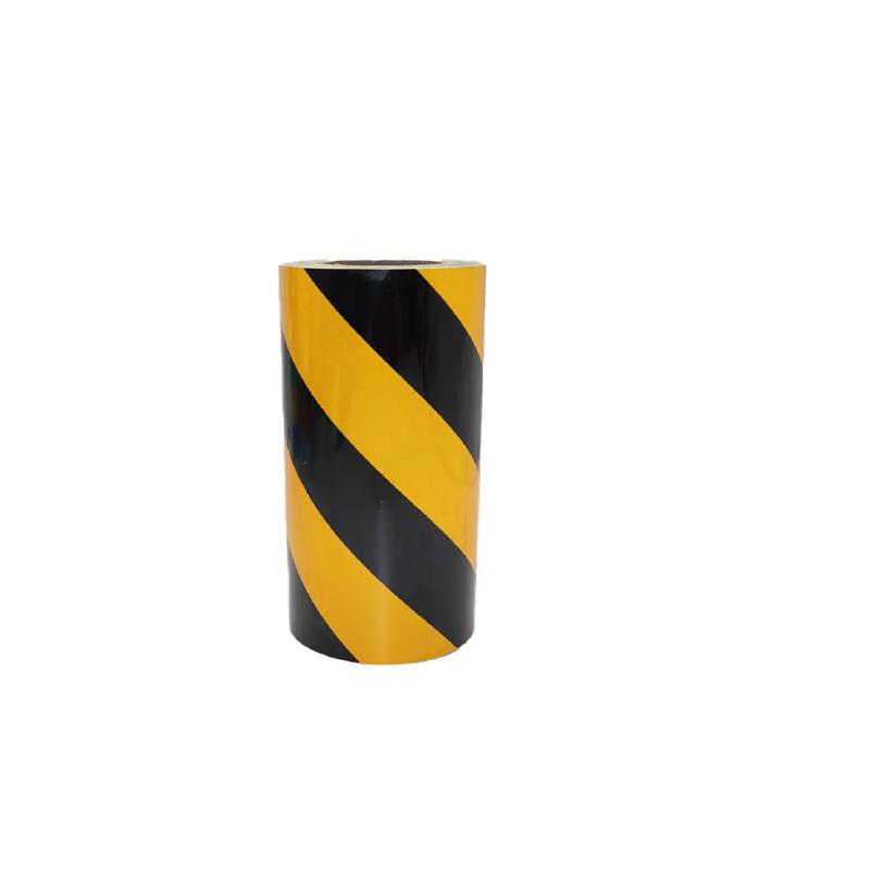 帛拉 黄黑高反光警示胶带PET材质，25cm*45m 90267